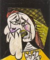 La femme qui pleure au foulard 4 1937 Kubismus